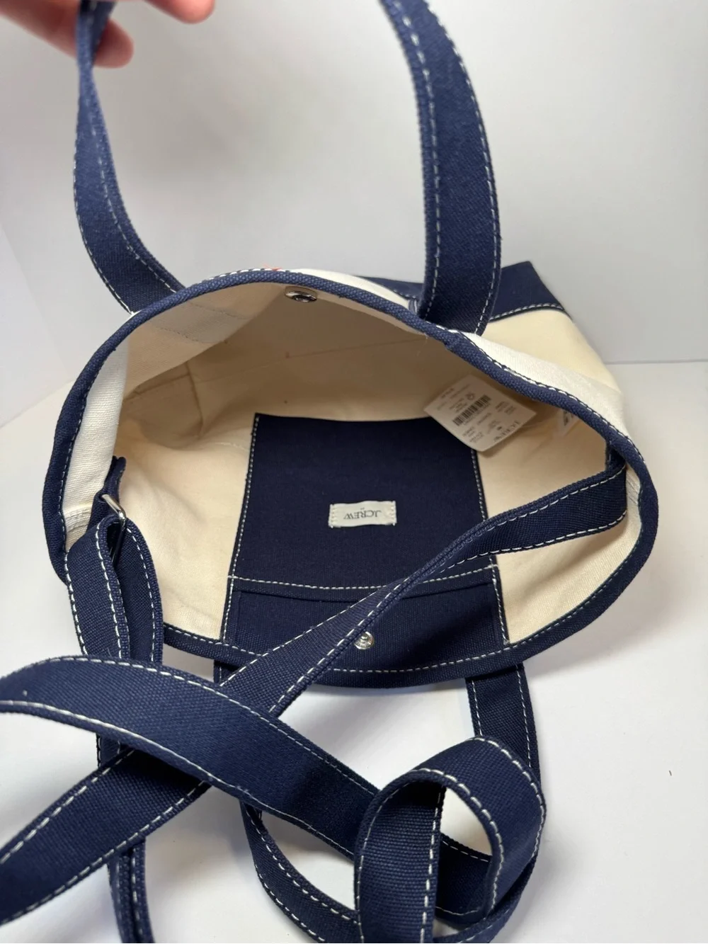J Crew mini canvas tote NWT - Picture 4 of 10